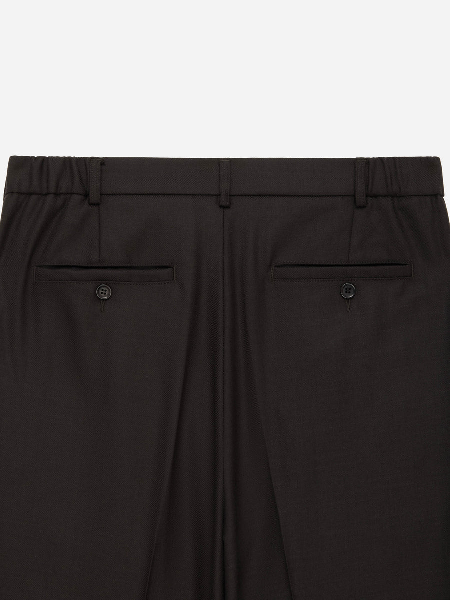 Pleated Trouser ~ Brown Wool Flannel