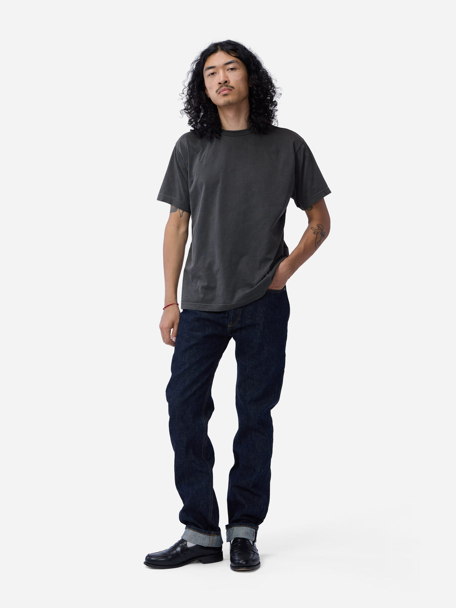 Garment Dyed Pima T-shirt ~ Smoke