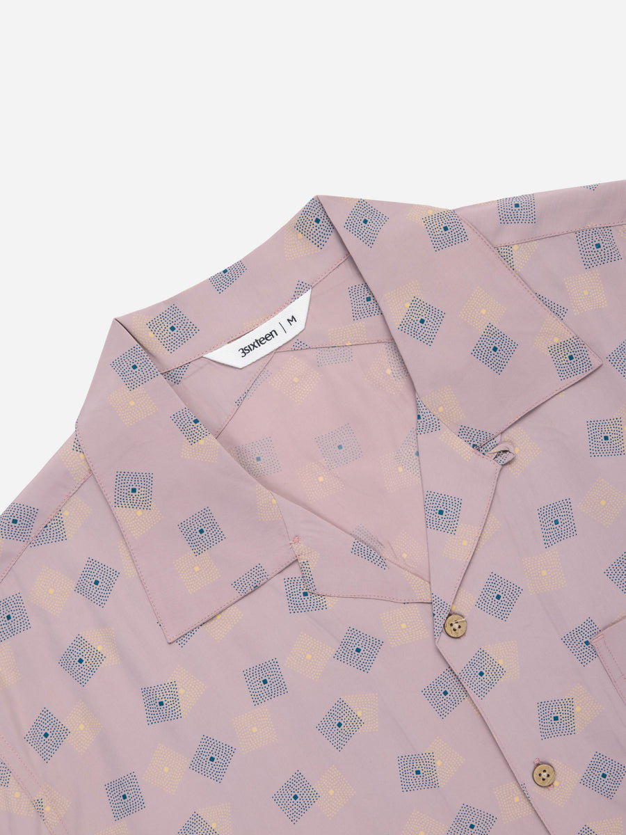 Vacation Shirt ~ Pink Rayon Cube