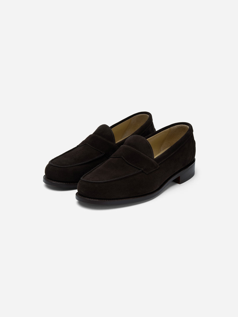 Saddle Loafer ~ Brown Calf Suede