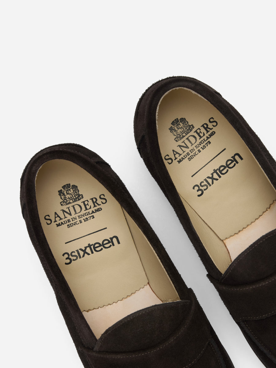 Saddle Loafer ~ Brown Calf Suede