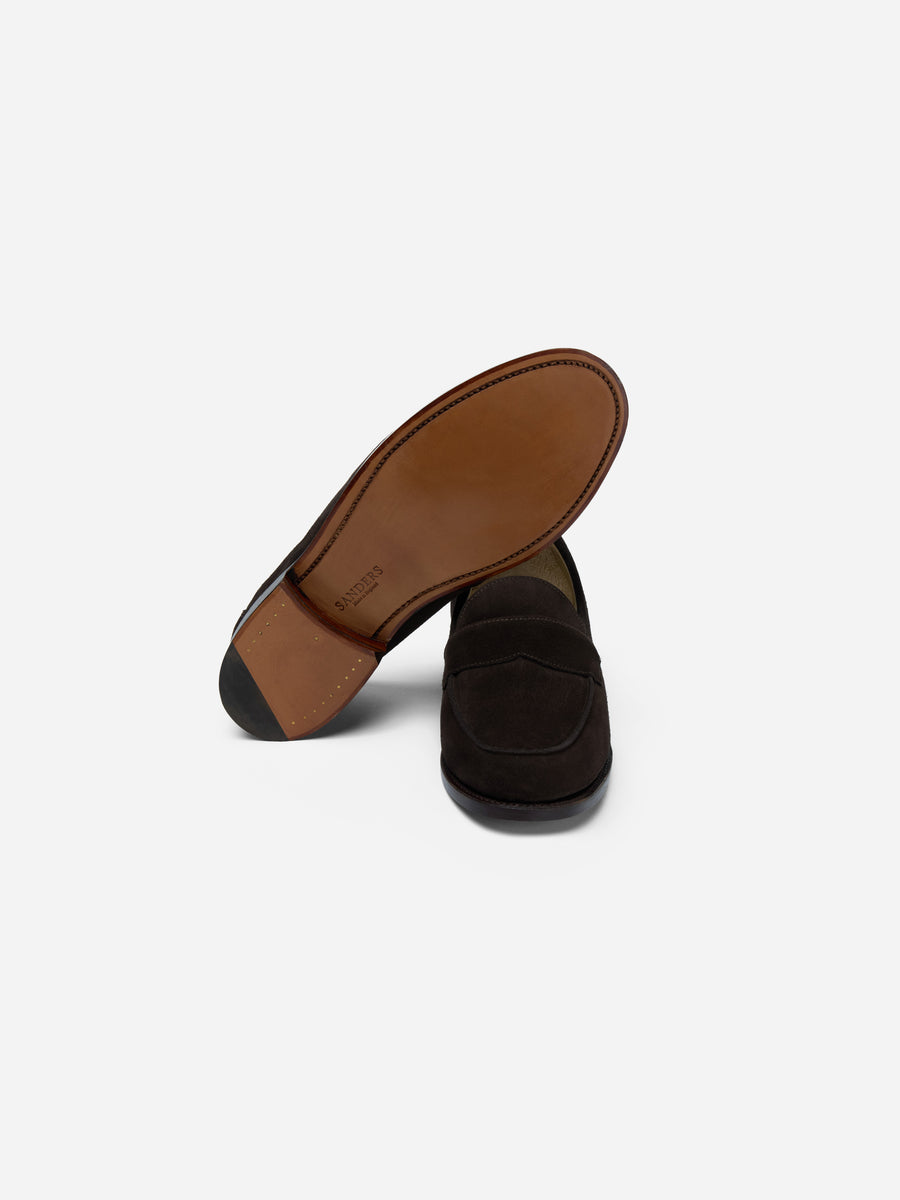 Saddle Loafer ~ Brown Calf Suede