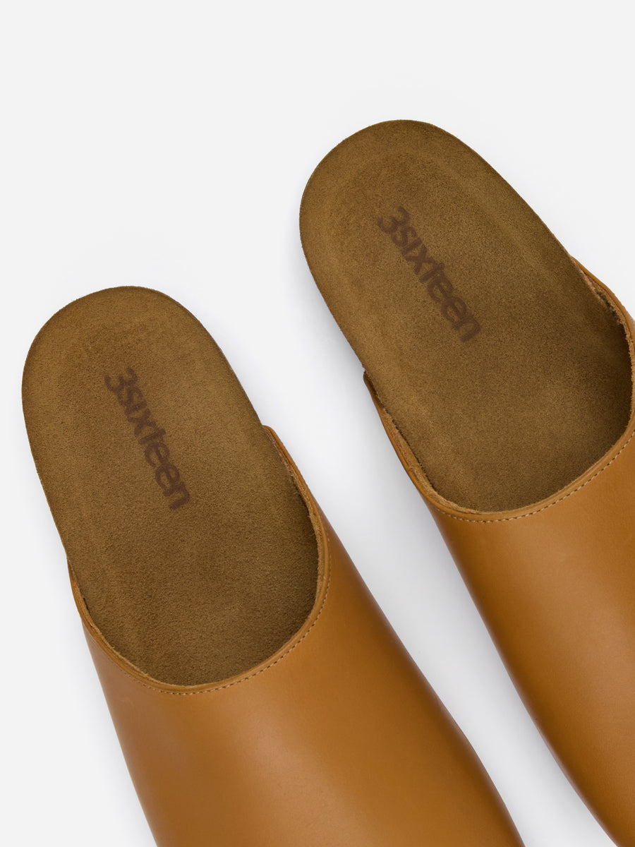 Mule ~ Natural Calf Leather