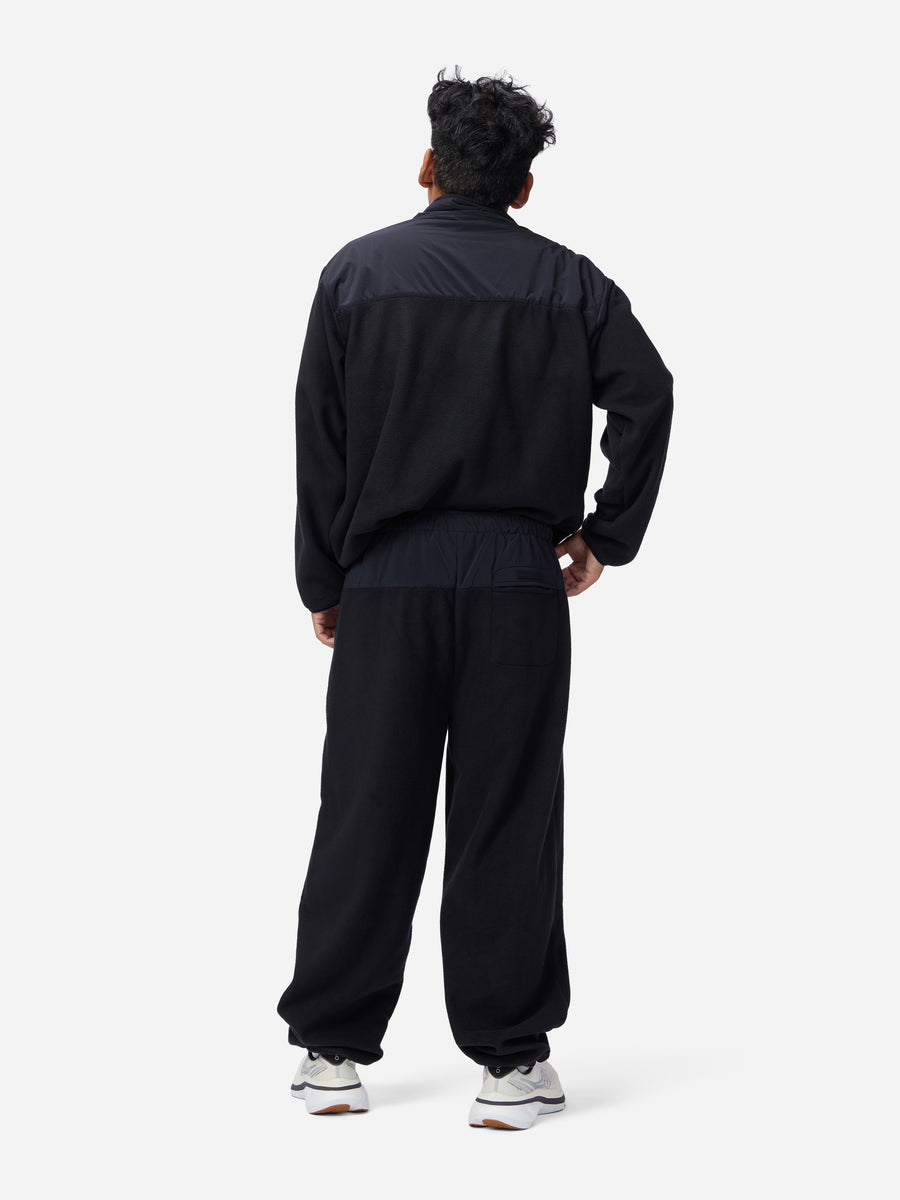 Asymmetrical Fleece ~ Black