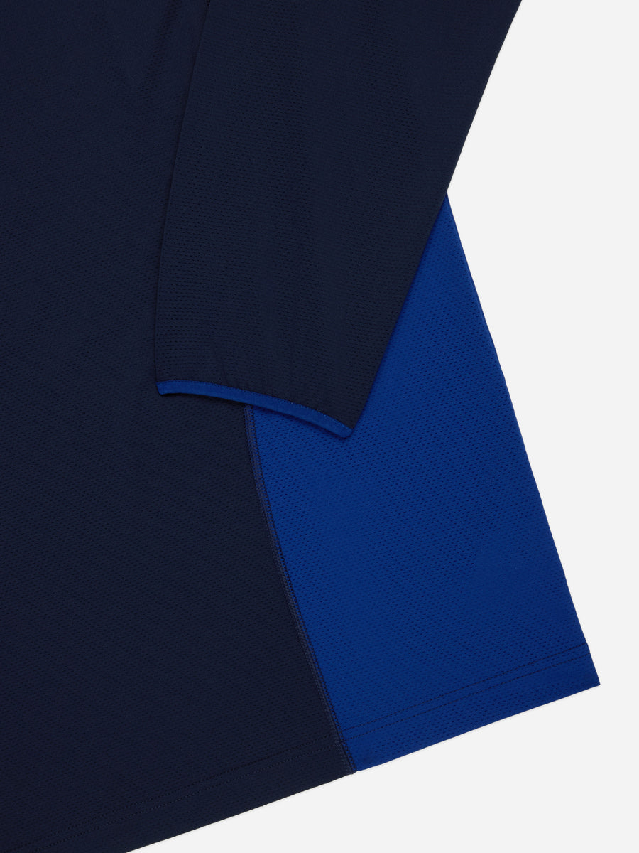 Track Tee LS ~ Navy/Cobalt