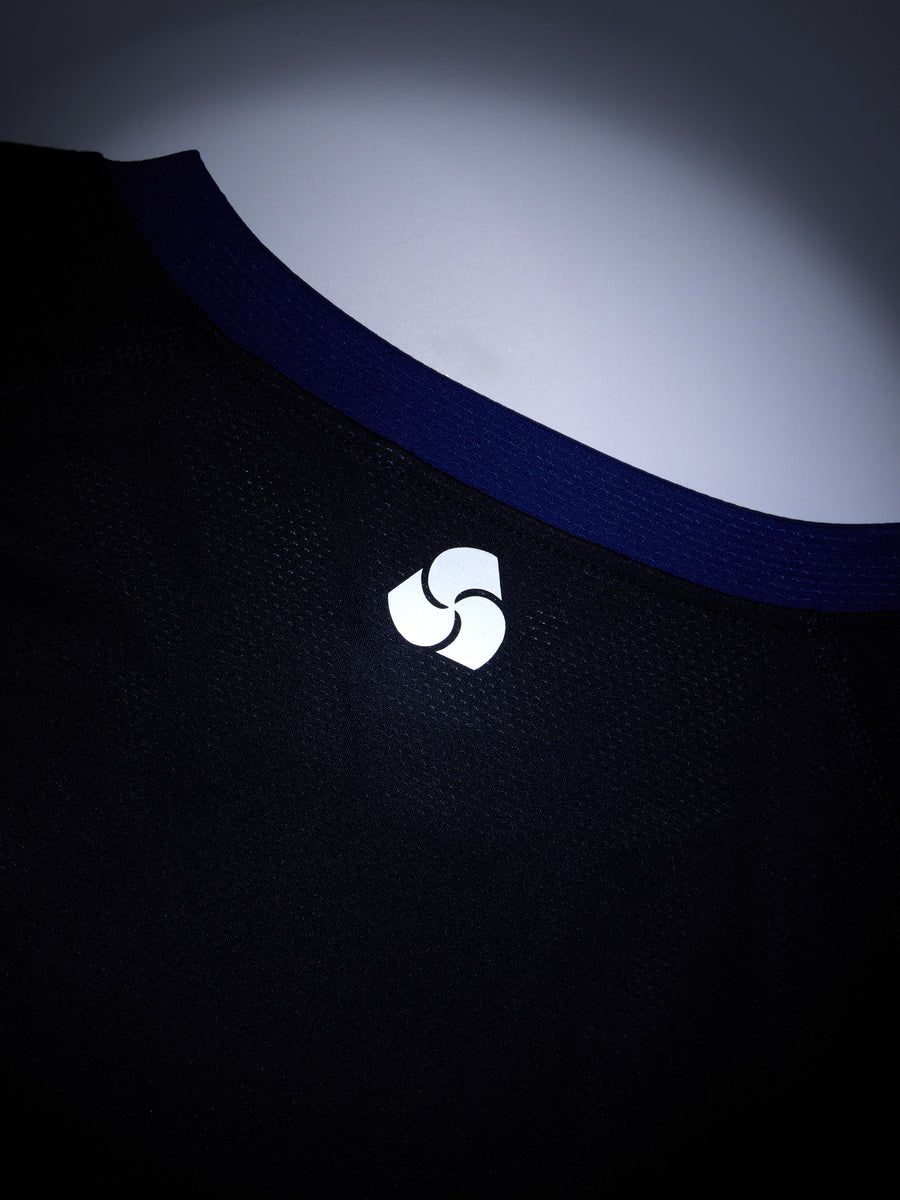Track Tee LS ~ Navy/Cobalt