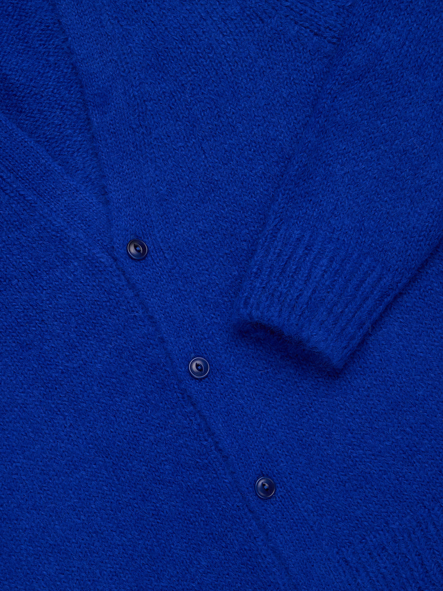 Classic Cardigan ~ Cobalt Alpaca