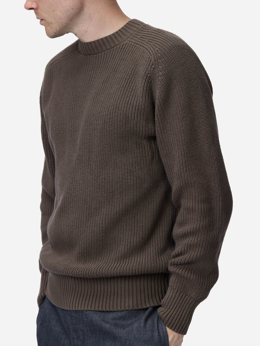 Cotton Crewneck Sweater ~ Earth