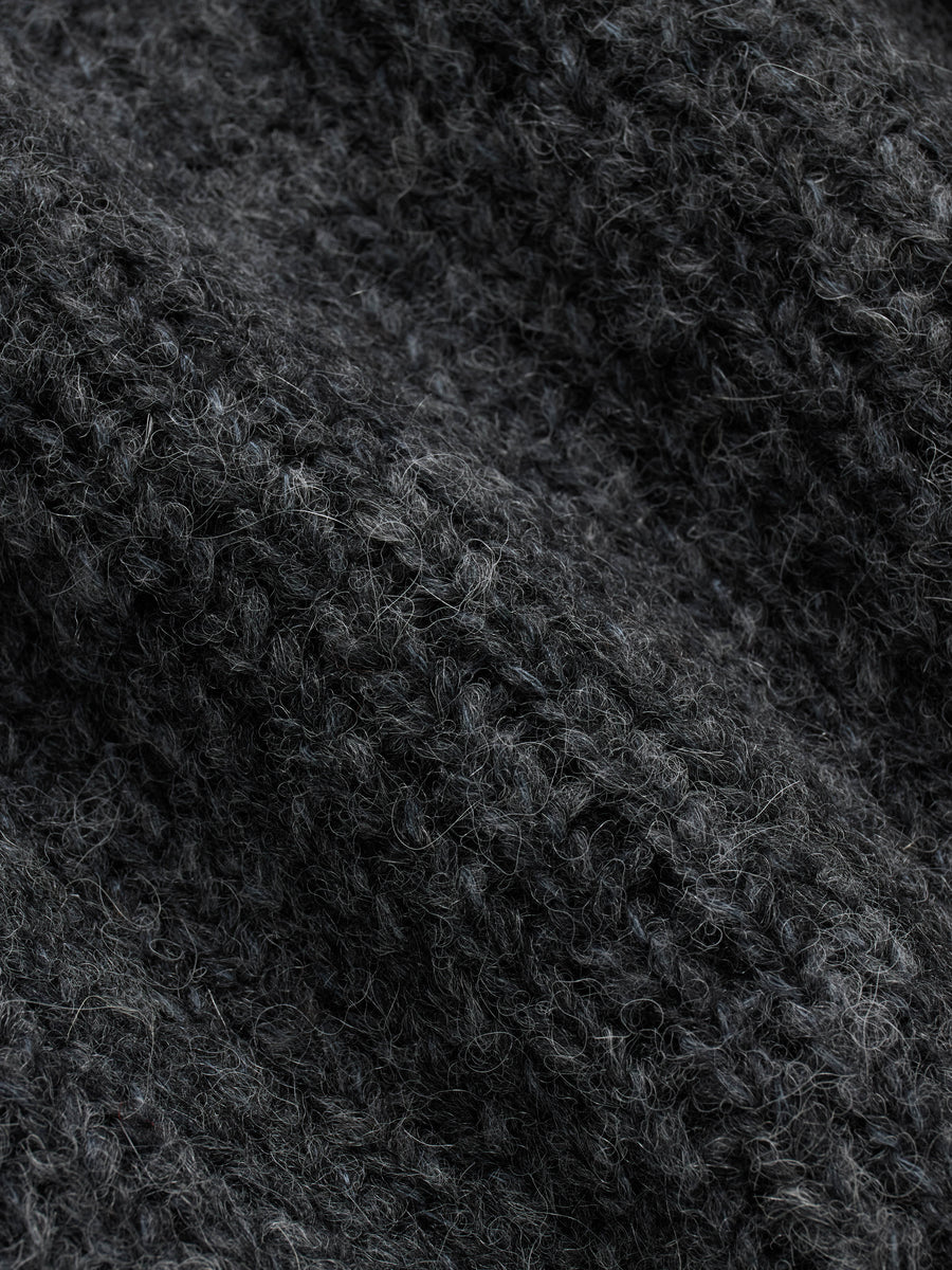 Half Zip Knit ~ Pewter