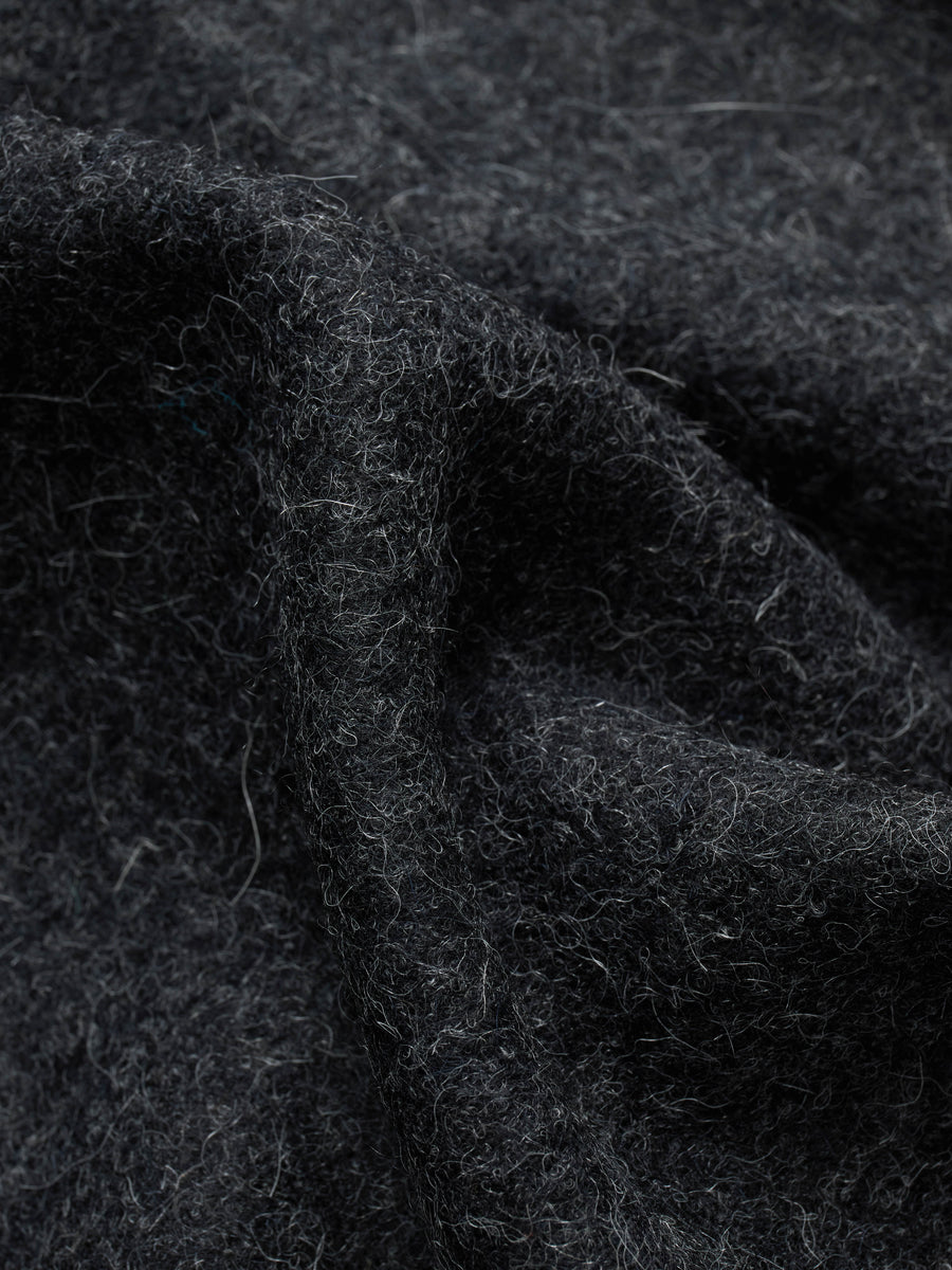 Officer Shirt ~ Charcoal Felted Wool