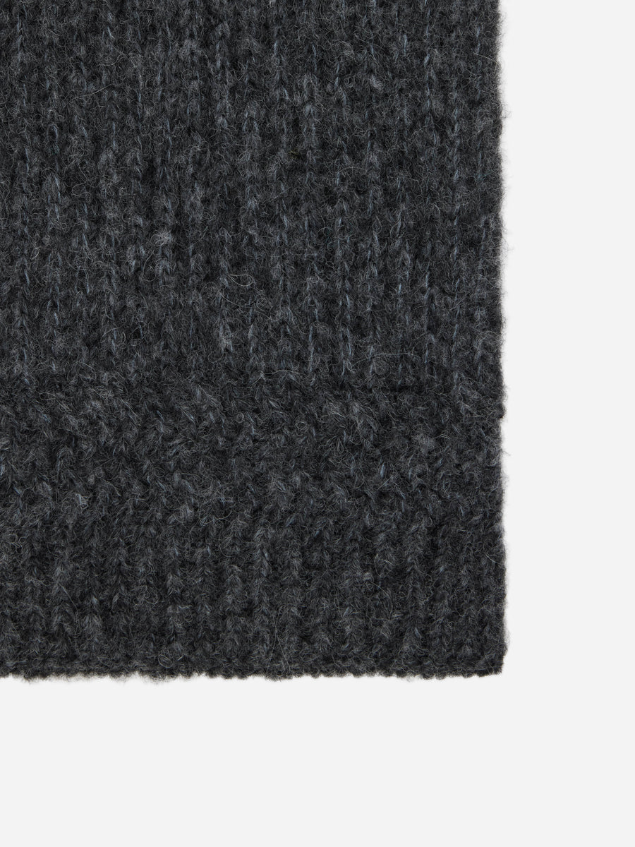 Rib Scarf ~ Pewter