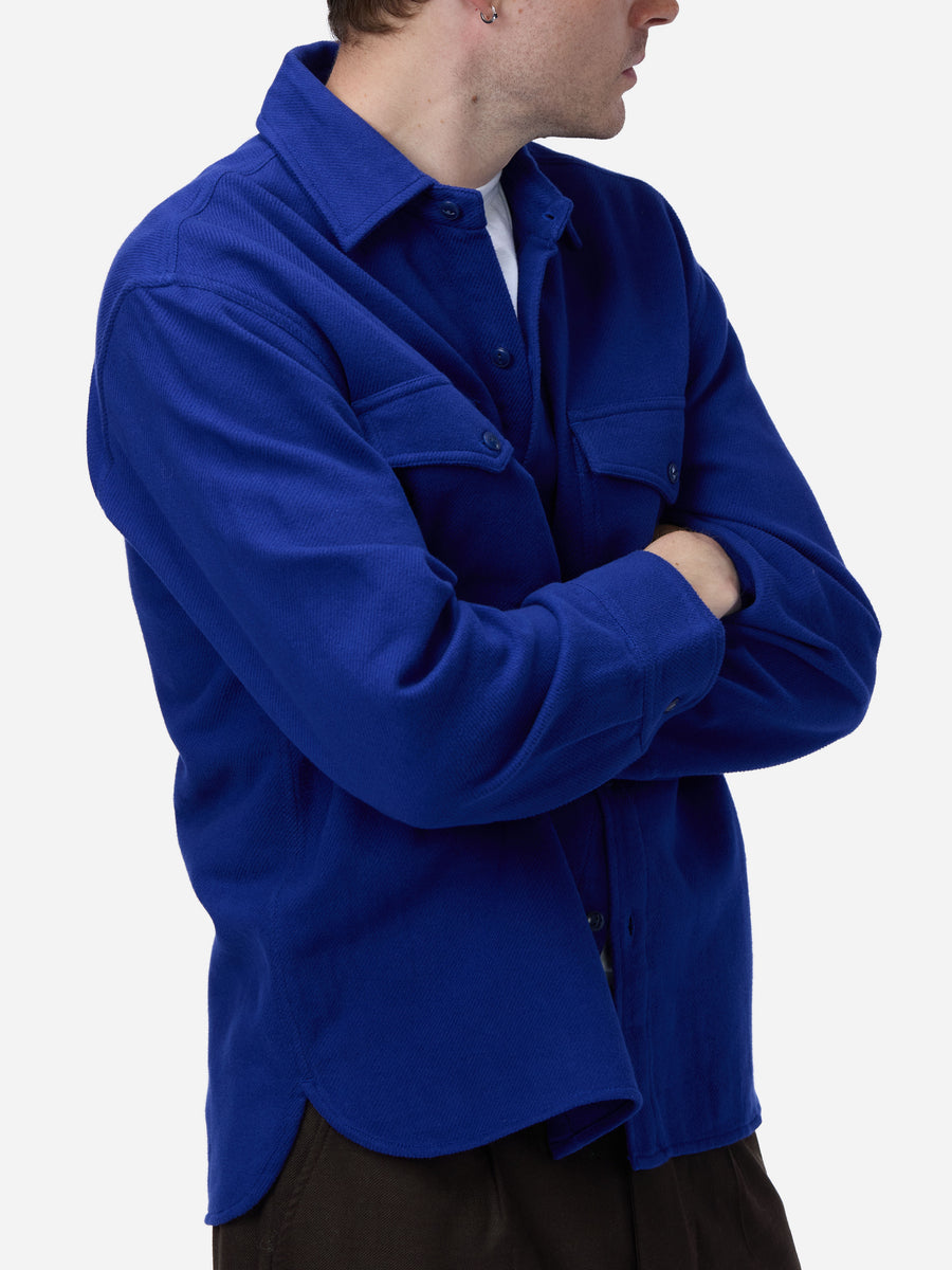 USN Overshirt ~ Cobalt Flannel