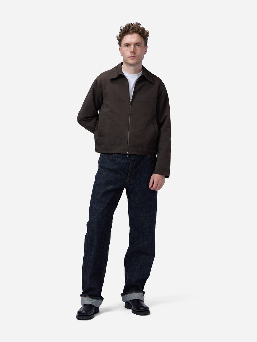 Club Jacket ~ Brown Wrinkle Nylon
