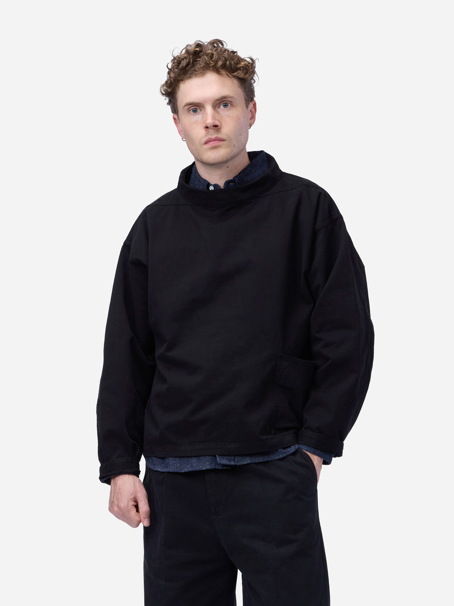 Smock ~ Black Peached Twill