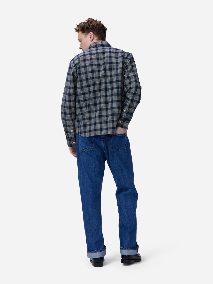 Utility Flannel ~ Midnight Boxweave