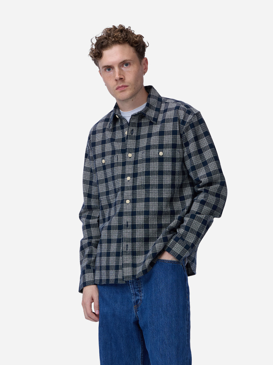 Utility Flannel ~ Midnight Boxweave