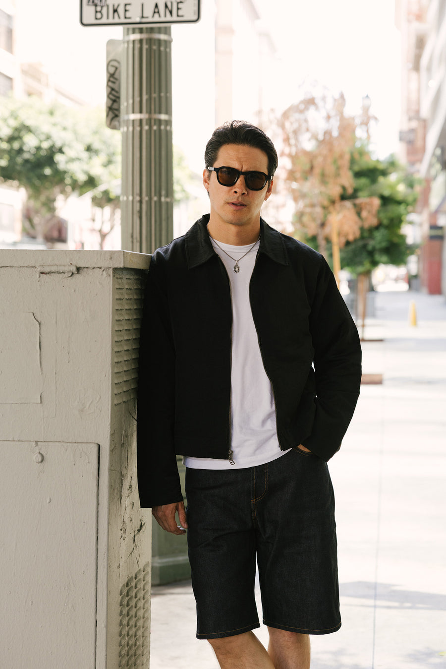 Black Nylon Club Jacket - Available now in store and online.