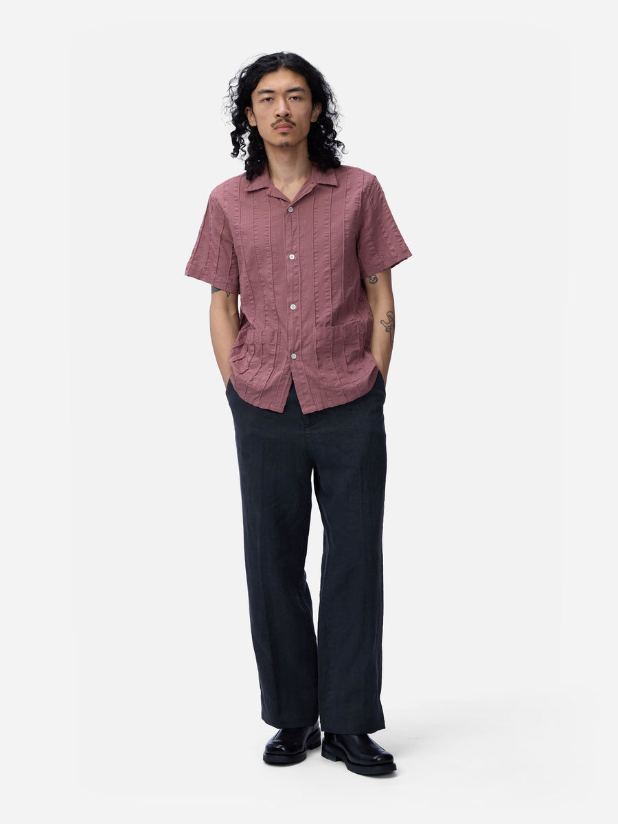 Cabana Shirt ~ Brick Rope Stripe